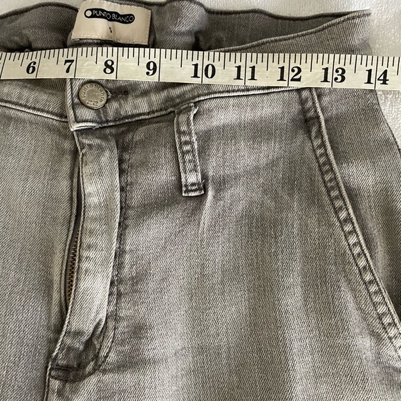 Punto Blanco women’s high rise charcoal gray jeans SZ S - Picture 11 of 13